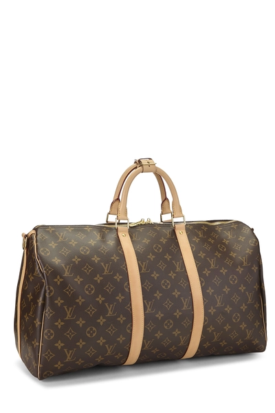 Monogram Canvas Keepall Bandouliere 50, , large