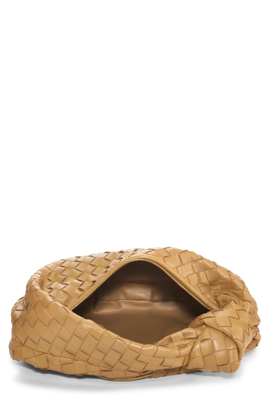 Brown Intrecciato Leather Teen Jodie, , large image number 5
