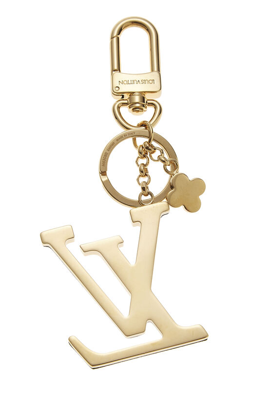 Gold & Black Initiales Key Holder , , large image number 2