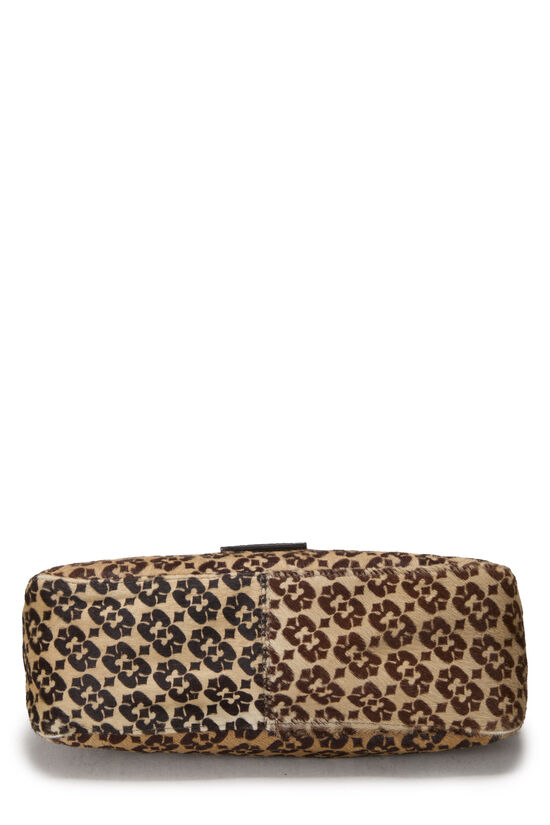 Brown Pony Hair Shoulder Bag, , large image number 4