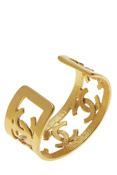 Gold 'CC' Cuff, , large
