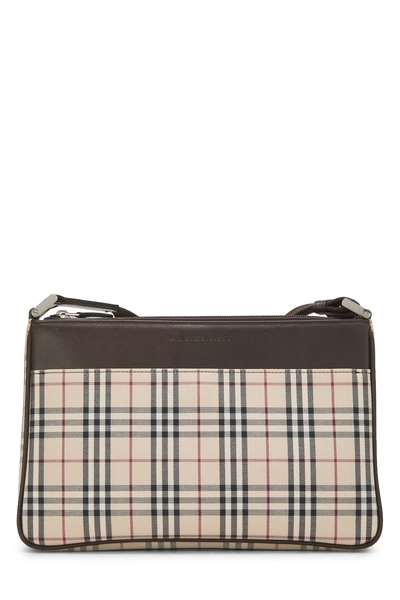Brown House Check Jacquard Crossbody