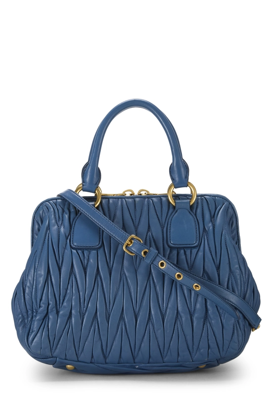 Blue Nappa Convertible Handbag, , large image number 3