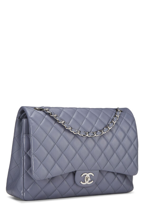 Chanel Purple Quilted Lambskin New Classic Double Flap Maxi Q6BAQP1IU6000