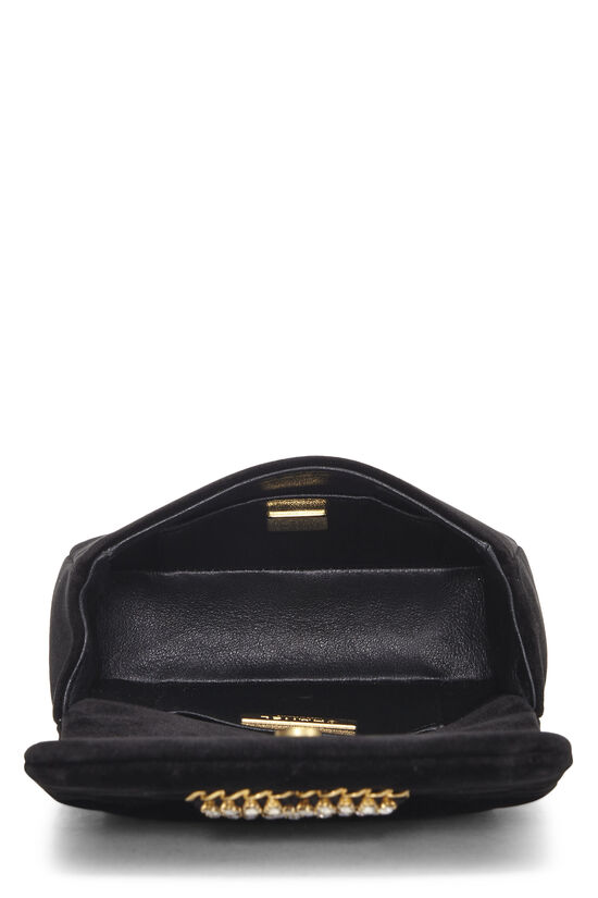 Black Velvet 'CC' Flap Bag Mini, , large image number 6