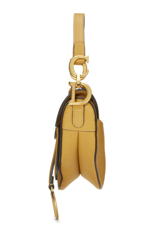 Yellow Leather Saddle Bag Mini, , large image number 2