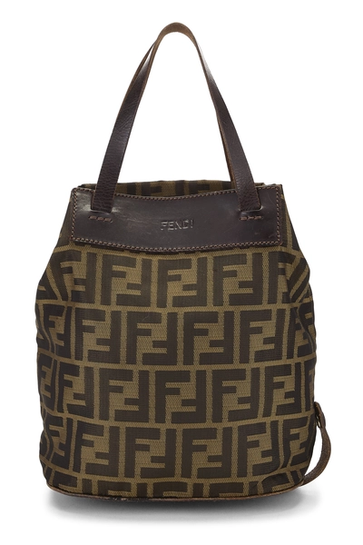 Brown Zucca Handbag Mini
