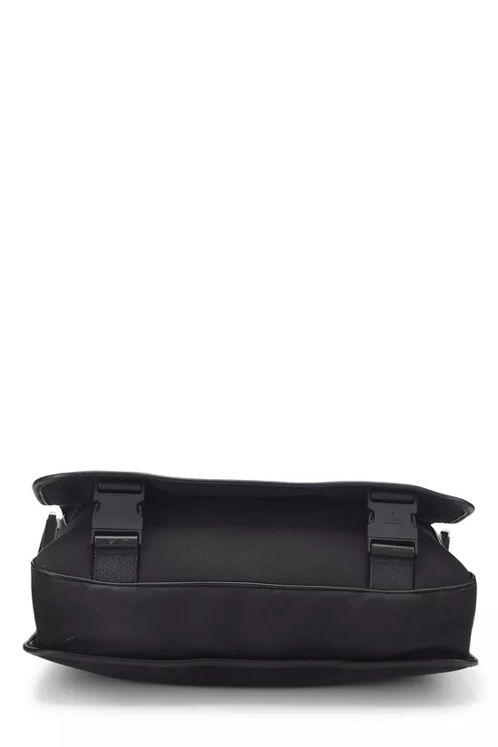 Black Canvas Hysteria Messenger Bag, , large image number 4