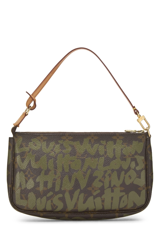 Stephen Sprouse x Louis Vuitton Green Monogram Graffiti Pochette Accessoires, , large image number 3