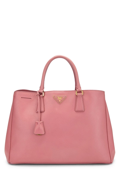 Prada Pink Saffiano Executive Tote Medium