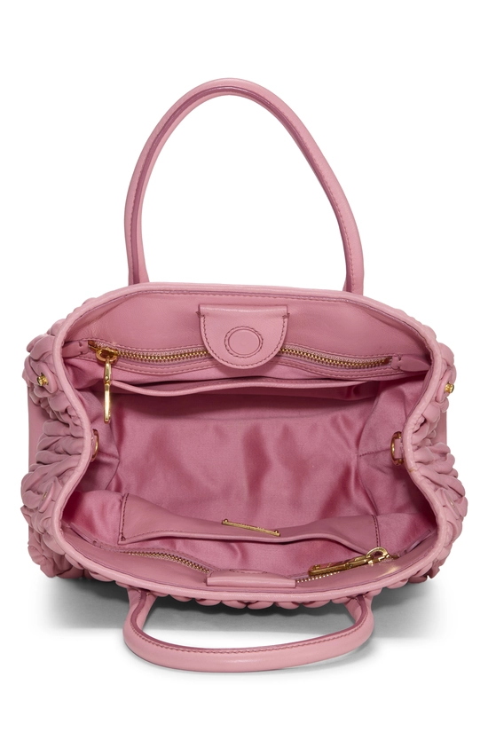 Pink Nappa Convertible Top Handle Bag Small, , large image number 5