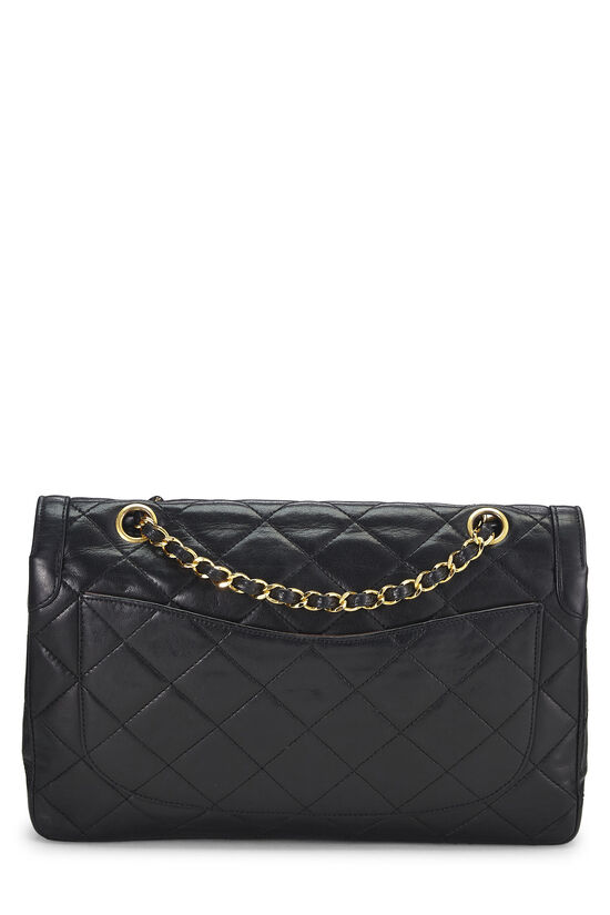 Chanel Black Quilted Lambskin Paris Limited Double Flap Large Q6B02P1IKO037