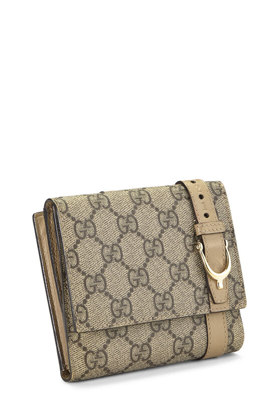 Beige GG Supreme Canvas Nice Wallet, , large image number 1