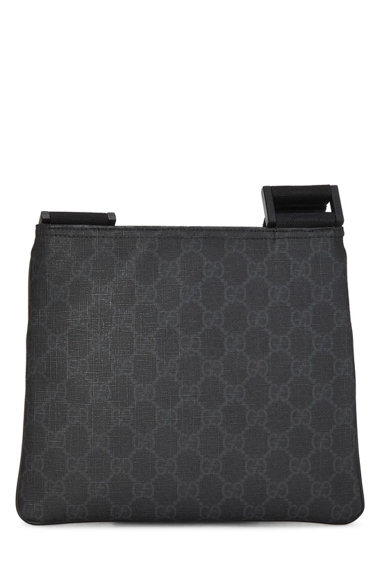 Black GG Supreme Canvas Flat Messenger Small, , large image number 3