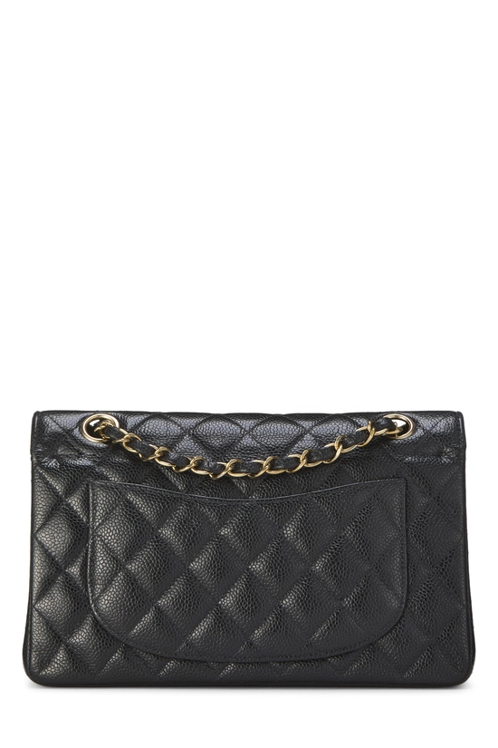 Black Quilted Caviar Classic Double Flap Small, , large image number 3