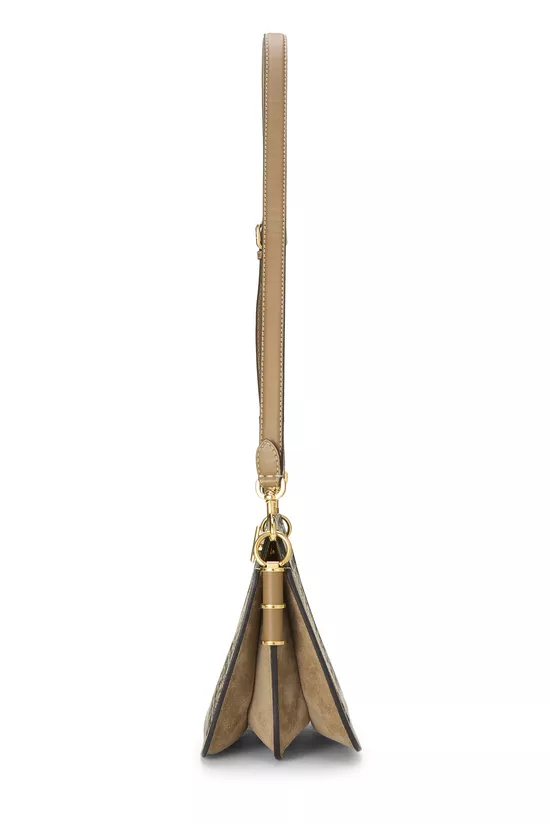 Brown Zucca Canvas Touch Shoulder Bag, , large image number 2