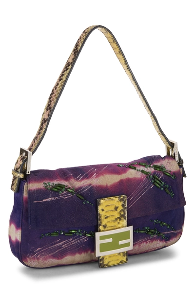 Purple Suede Baguette, , large