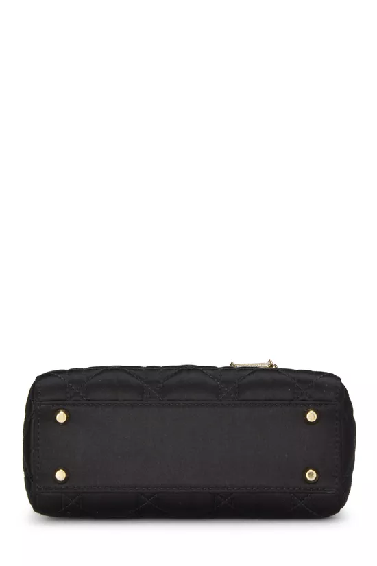 Black Cannage Satin Lady Dior Mini, , large image number 4