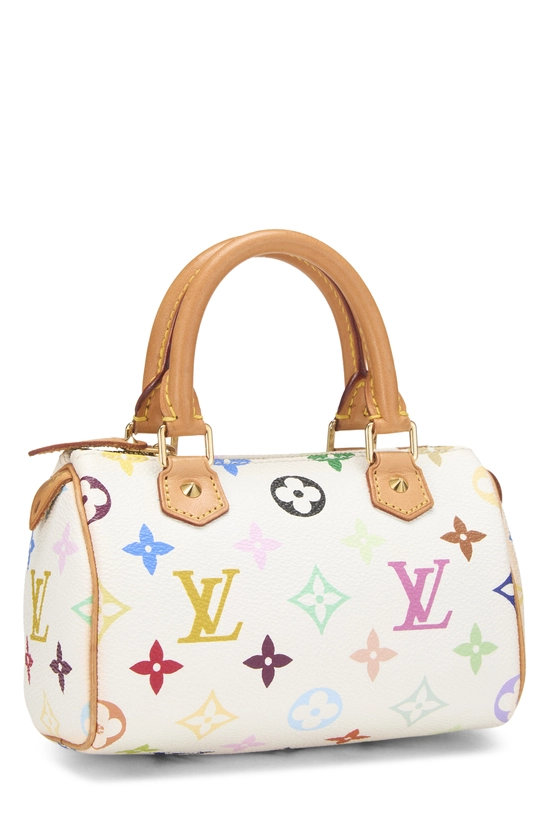 Takashi Murakami x Louis Vuitton White Monogram Multicolore HL Speedy Mini, , large image number 1