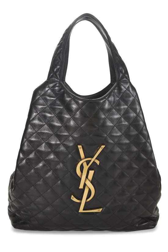 Black Lambskin Icare Shopping Tote Maxi, , large image number 0