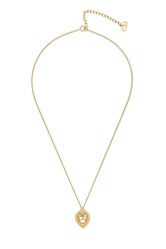 Gold 'CD' Necklace Small, , large image number 0