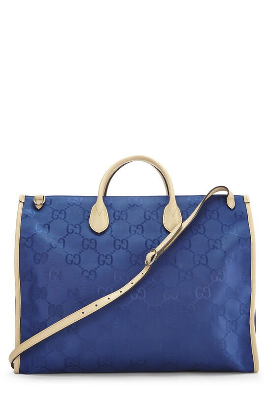 What Goes Around Comes Around Louis Vuitton Monogram Denim Flat Shopper  Tote in Blue
