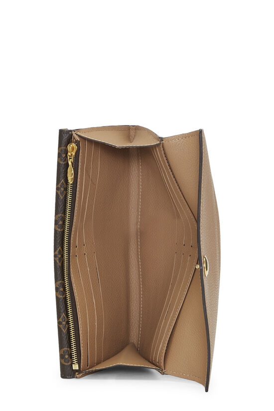 Beige Taurillon Leather Double V Wallet , , large image number 4