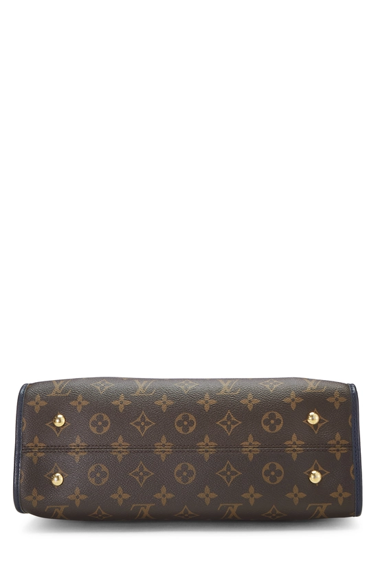 Navy Monogram Canvas Popincourt PM NM, , large image number 4
