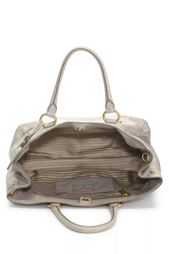 Beige Calfskin Convertible Tote Medium, , large image number 5