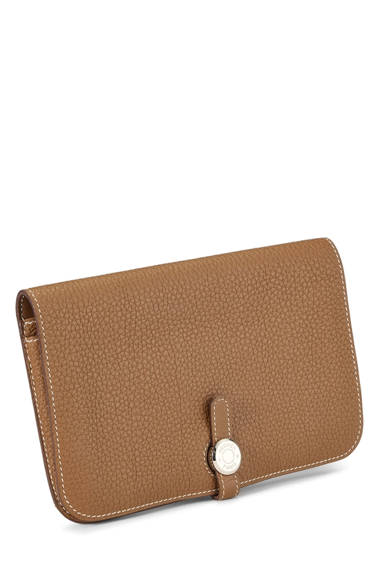 Gold Togo Dogon Duo Wallet, , large image number 1