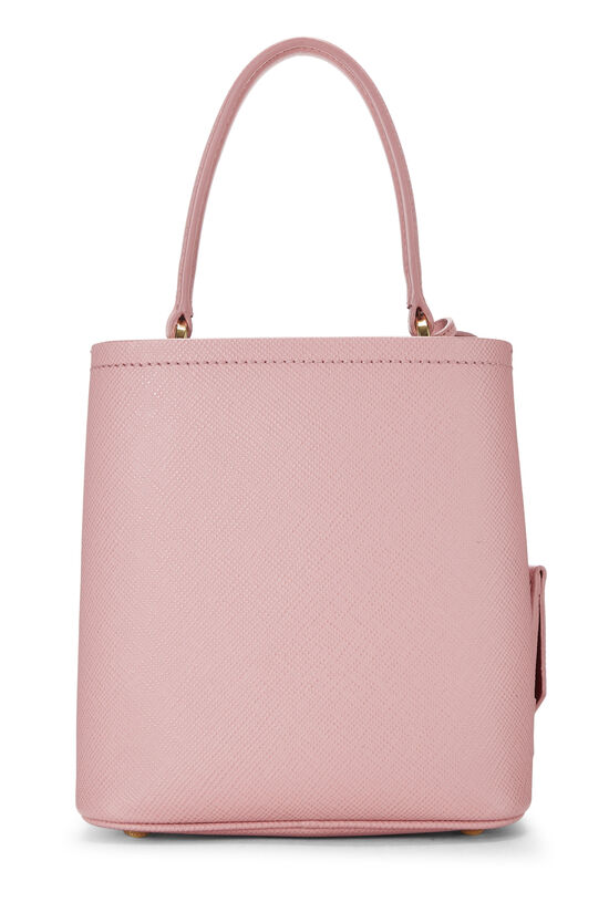 Prada Small Saffiano Leather Panier Bag In Pink