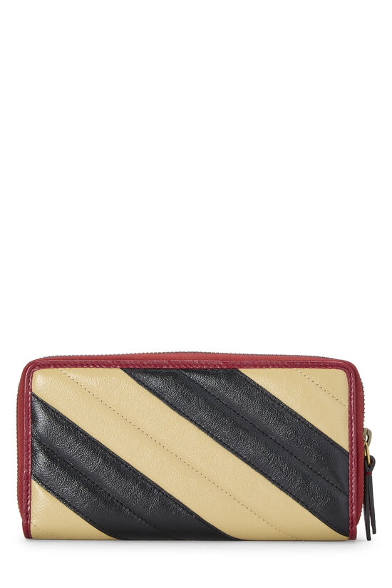 Multicolor Diagonal Matelass&eacute; Leather GG Marmont Zip Wallet, , large image number 2