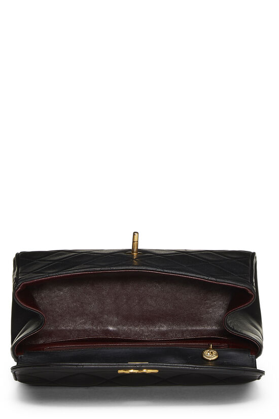 Black Quilted Lambskin Handbag, , large image number 6