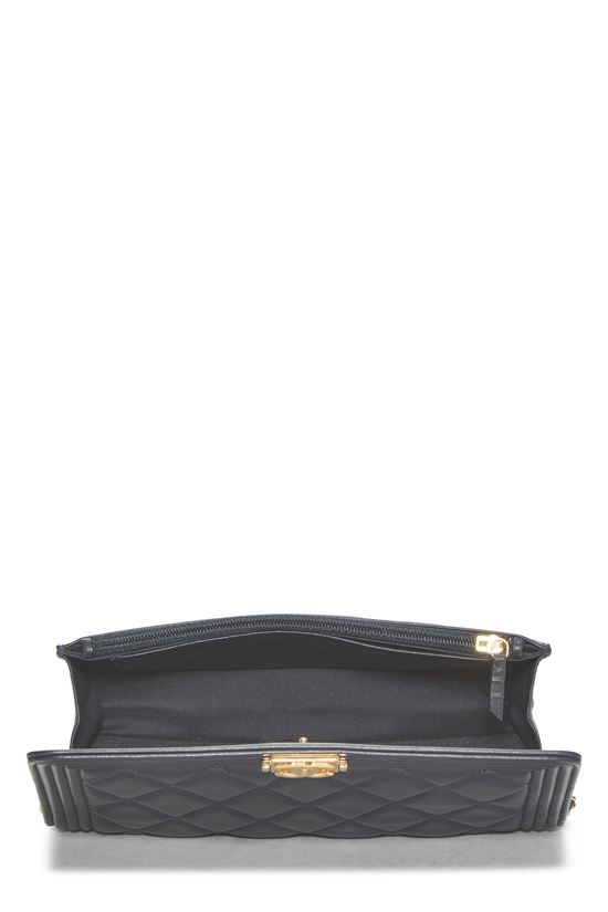 Navy Quilted Lambskin Boy Wallet on Chain (WOC), , large image number 5