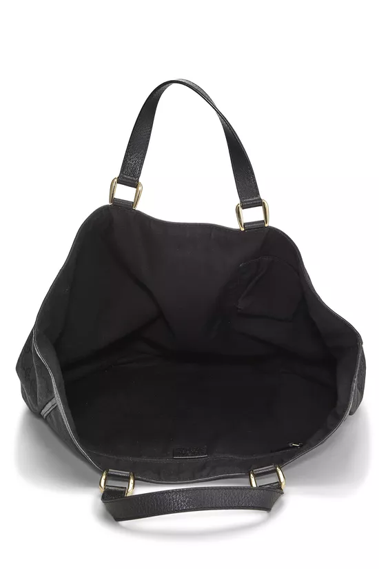 Black GG Canvas D-Ring Abbey Vertical Tote, , large image number 5