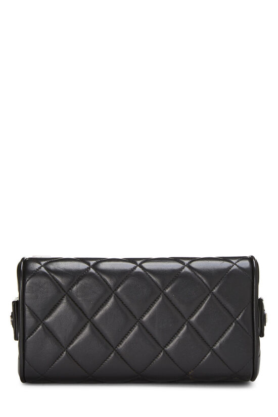 Black Quilted Lambskin Box Bag, , large image number 4