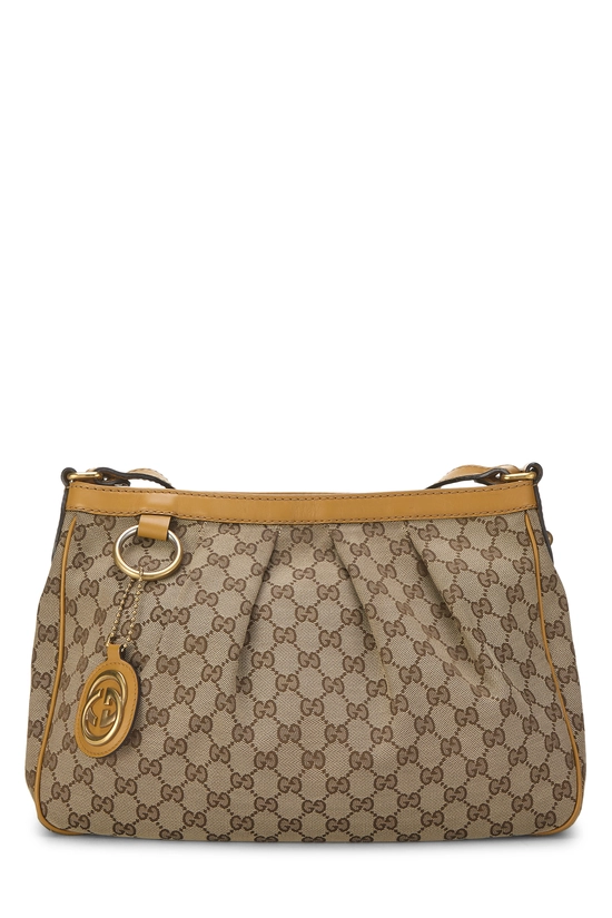 Yellow Original GG Canvas Sukey Messenger, , large image number 0