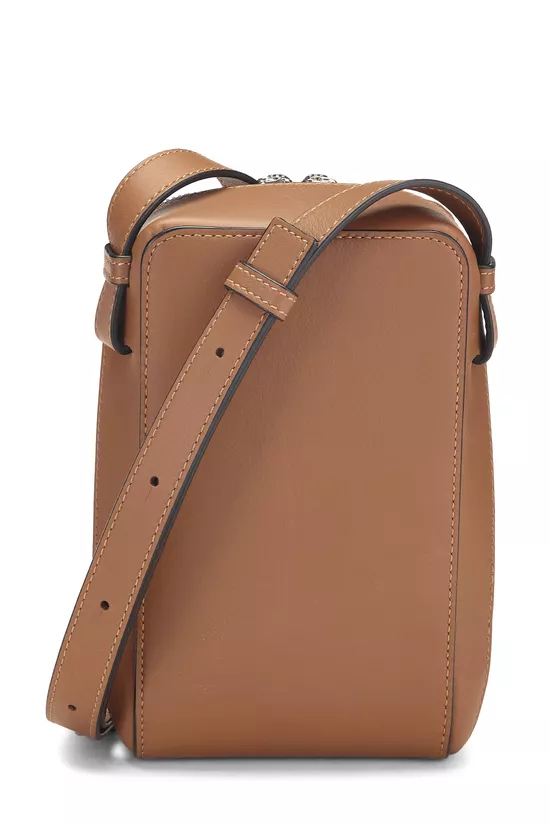 Brown Calfskin Boxbag, , large image number 3