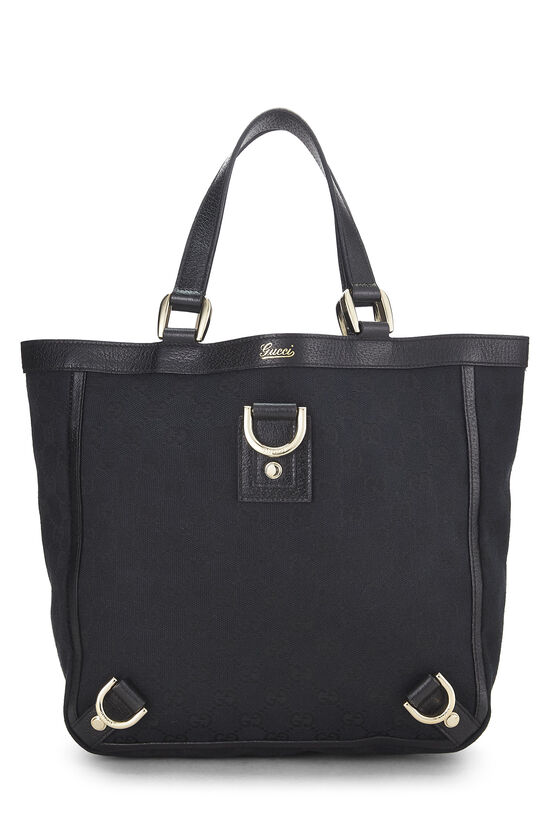 Black Original GG Canvas D-Ring Abbey Tote, , large image number 0