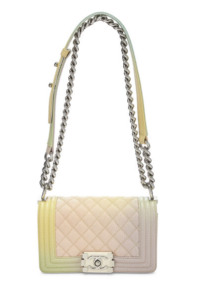 Rainbow Quilted Caviar Boy Bag Small, , large