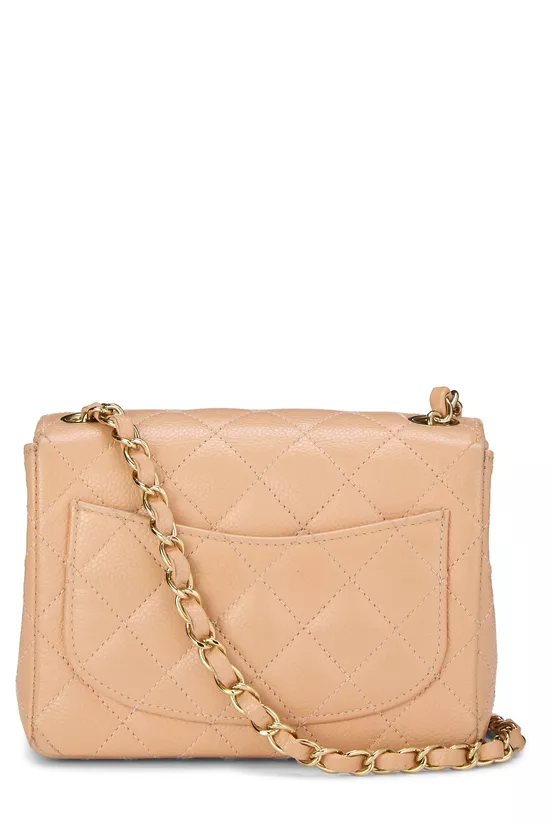 Pink Quilted Caviar Half Flap Mini, , large image number 3