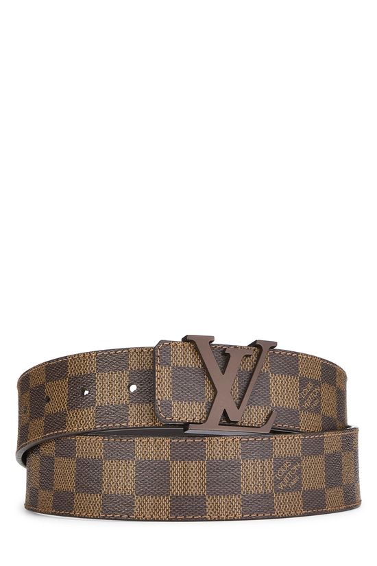 Damier Ebene Ceinture Initiales 100, , large image number 0