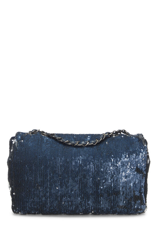 chanel blue tweed bag