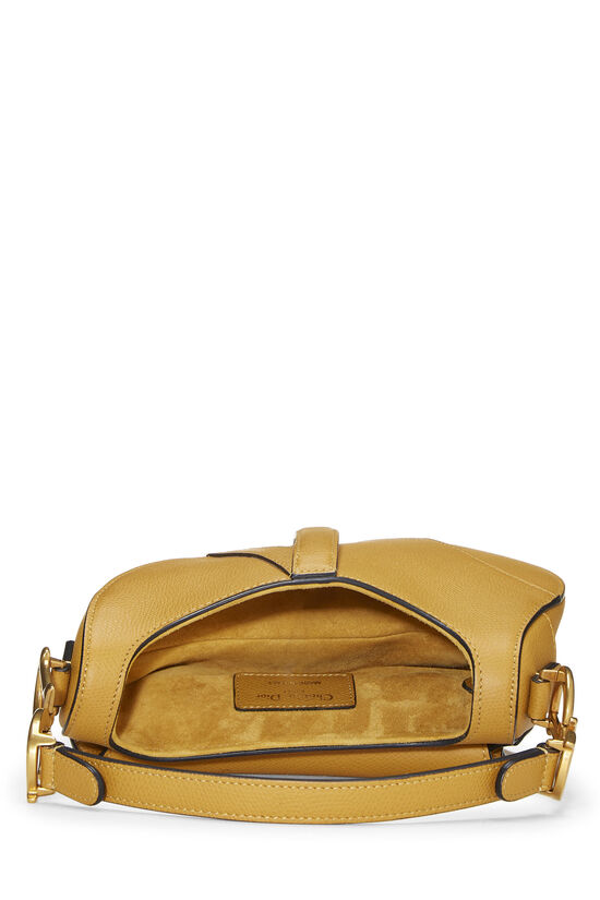 Yellow Leather Saddle Bag Mini, , large image number 5