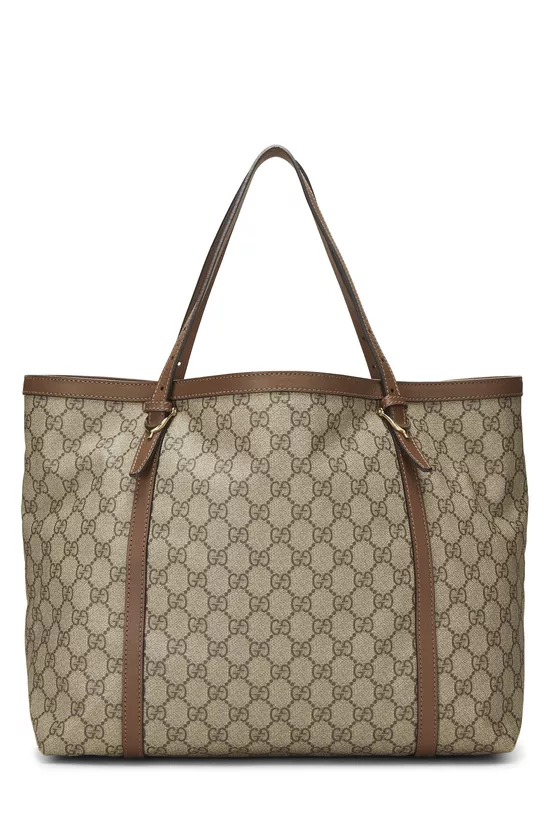 Brown GG Supreme Canvas Nice Tote, , large image number 3