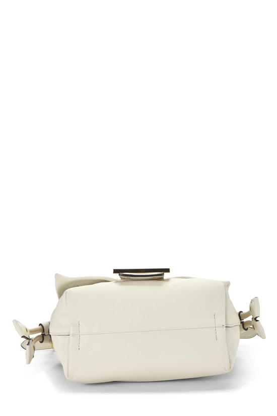 White Leather Mamma Baguette Small, , large image number 4