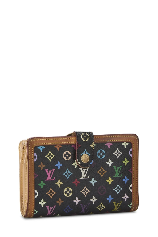 Takashi Murakami x Louis Vuitton Black Monogram Multicolore Porte-Monnaie Viennois Wallet, , large image number 1