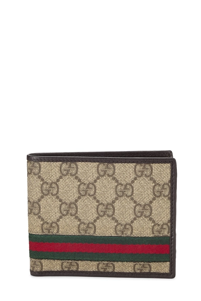 Brown GG Supreme Canvas Bifold Wallet