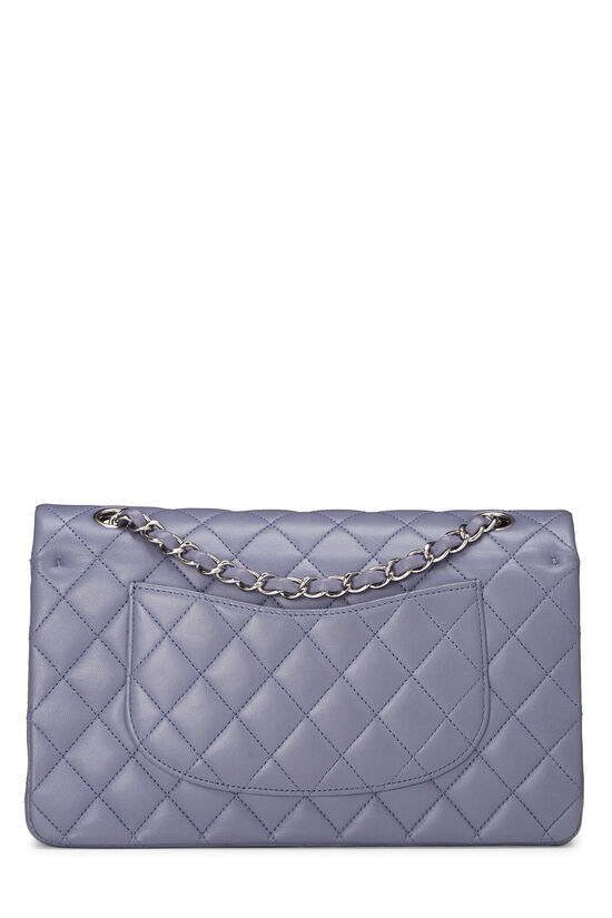 Lavender Quilted Lambskin Classic Double Flap Medium , , large image number 3