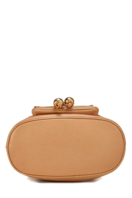 Beige Caviar Bucket Bag Large, , large image number 4